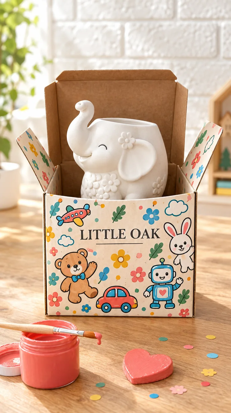 A colour-it-yourself kit being painted