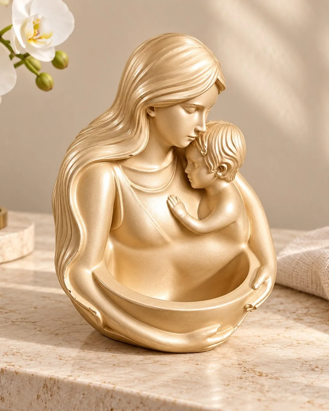 Mother & Child Bowl, Champagne Gold